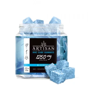 Artisan HHC THC Cube Gummies – Blueberry – 1250MG
