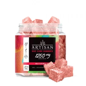 Artisan HHC THC Cube Gummies – Watermelon – 1250MG