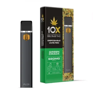 Green Crack Vape Pen – Delta 8 THC – Disposable – 10X – 920mg